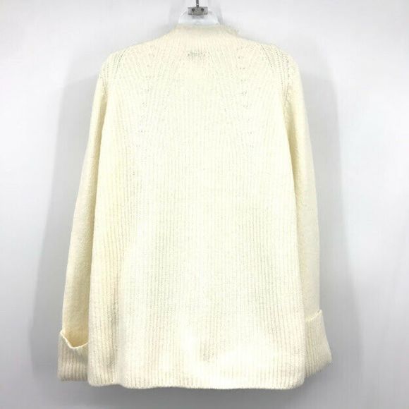 Vince Sweater Mix Stitch Funnel Neck Long Slv Wool - Picture 8 of 12